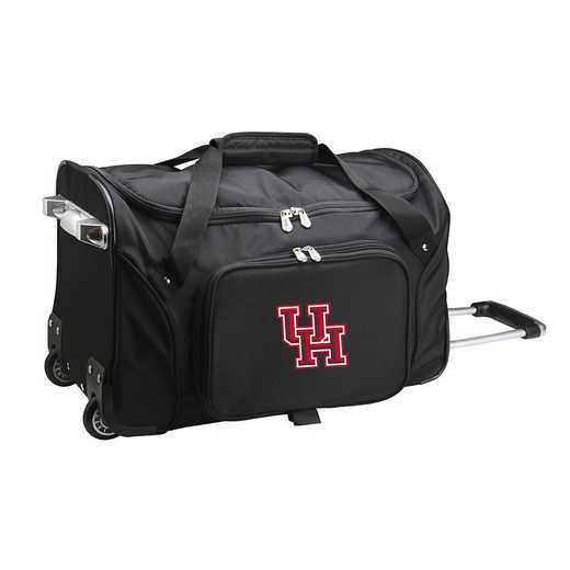 CLHUL401: NCAA Houston Cougars 22IN WHLD Duffel Nylon Bag